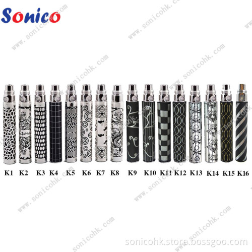 High Quality Enbossed EGO-K Battery for E Cigarette, Safe E Cig Battery